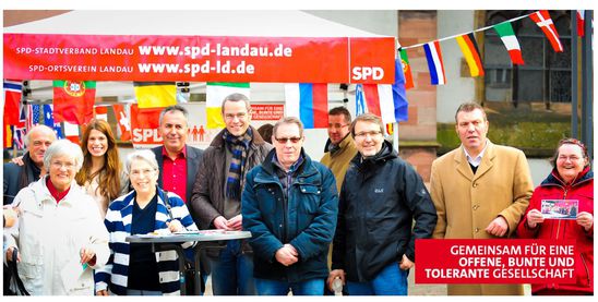 Gemeinsamer Stand mit SPD Ortsverein Landau